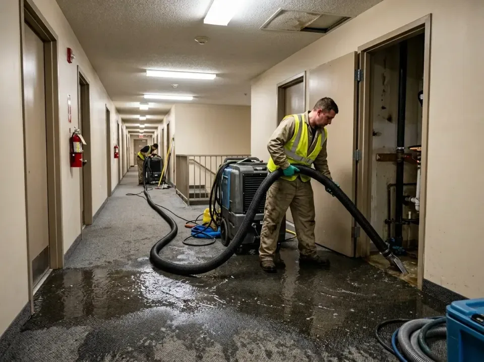 multi-unit-apartment-hallway-f-005 — frequently asked questions, Emergency Burst Pipe Water Extraction & Removal in Montz, LA